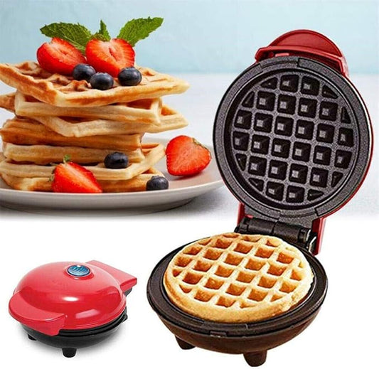 Mini Waflera Antiadherente – Desayunos Rápidos y Saludables en Minutos ⏰🥮🧇