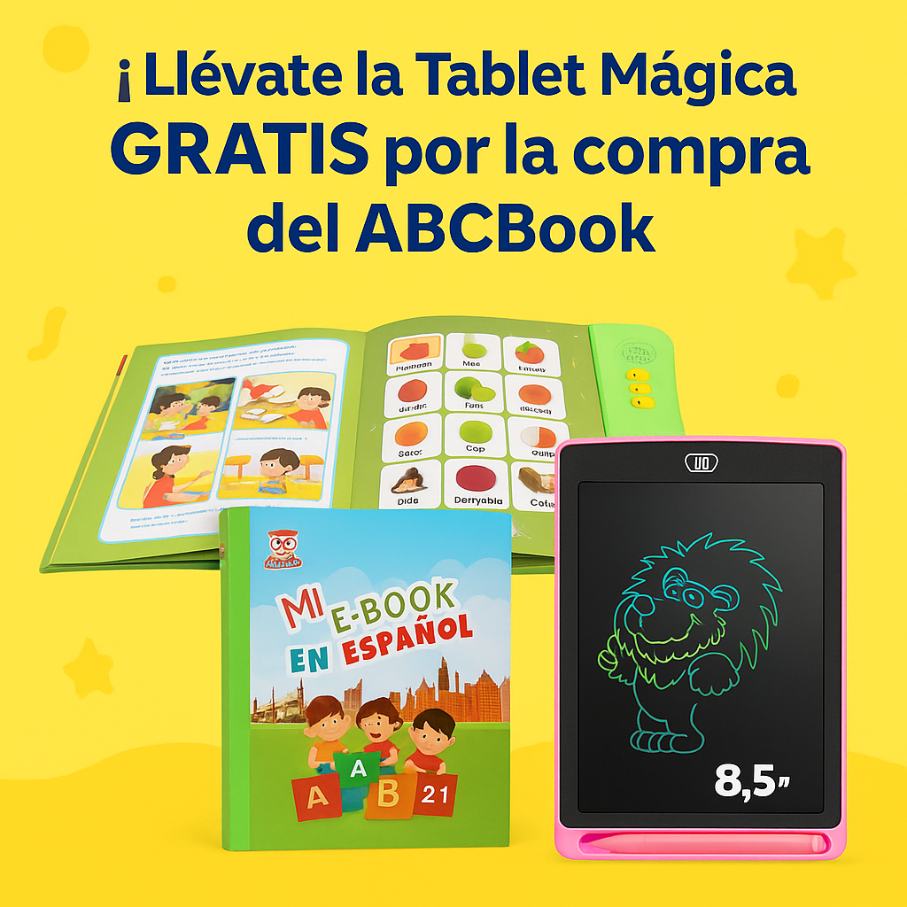 Haz que este Día del Niño sea inolvidable: > ABCBook: Libro Interactivo para aprender jugando