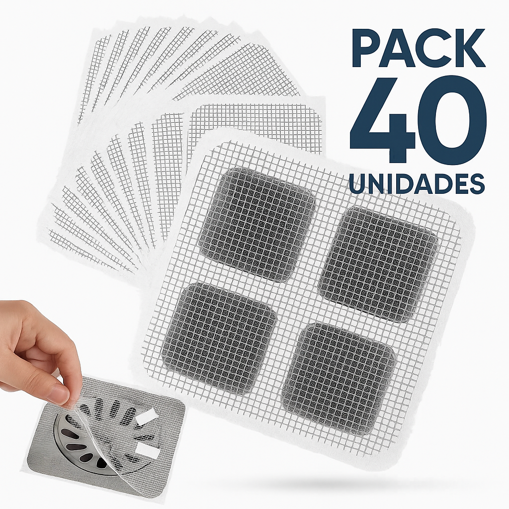 Malla Filtro para Drenajes – Ideal para Baños con Mascotas (Pack 40 Unidades)