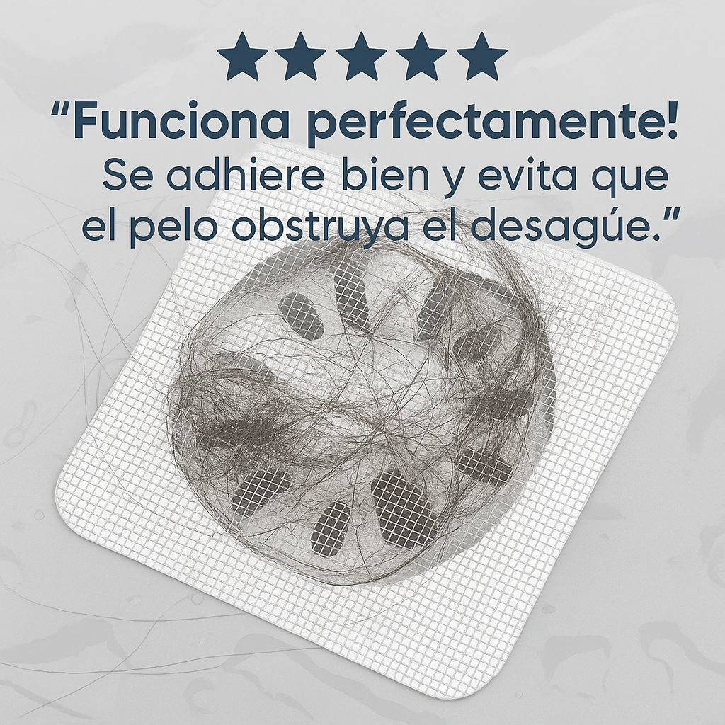 Malla Filtro para Drenajes – Ideal para Baños con Mascotas (Pack 40 Unidades)
