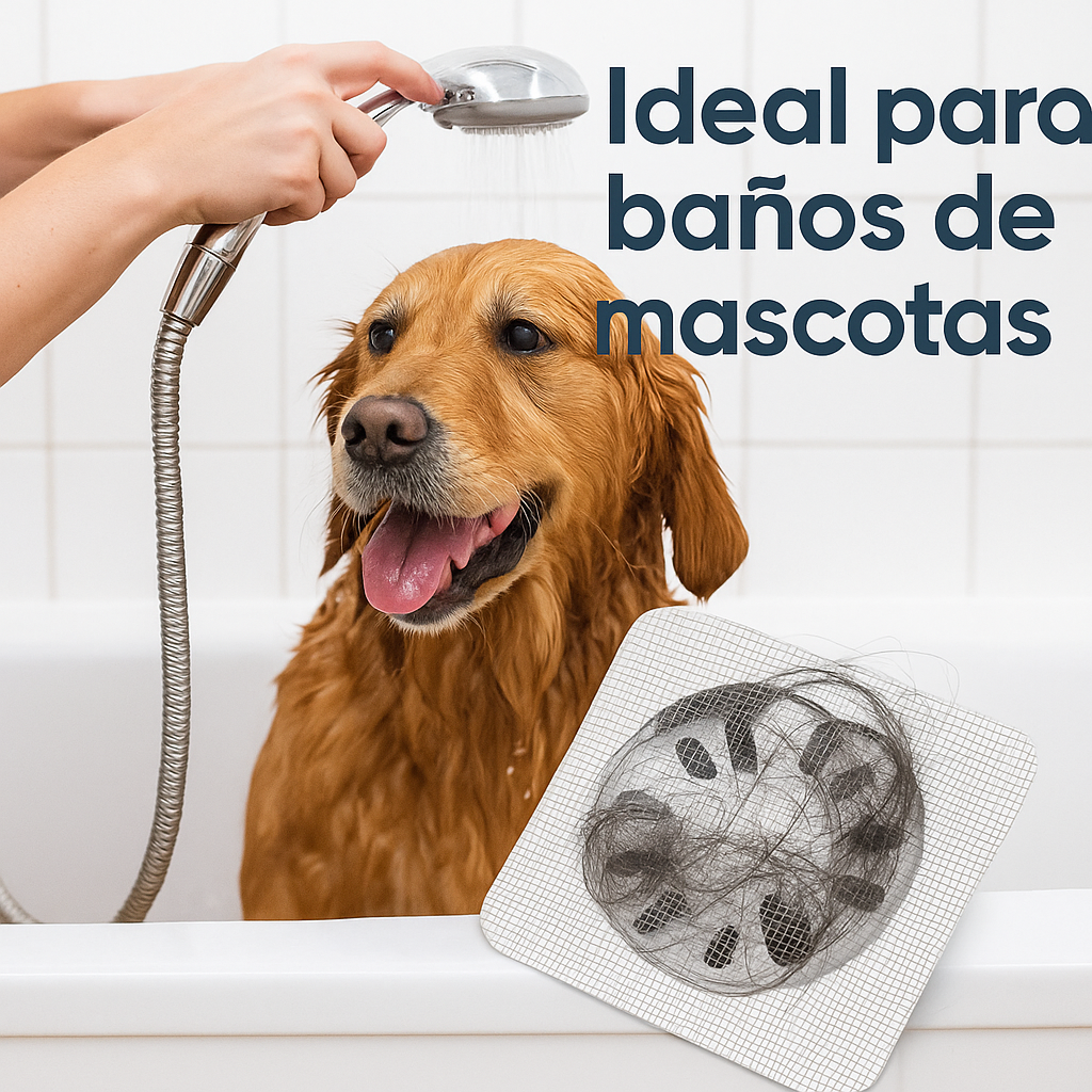 Malla Filtro para Drenajes – Ideal para Baños con Mascotas (Pack 40 Unidades)