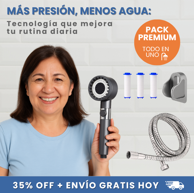 Pack Premium Ducha Alta Presión: Olvídate de las Duchas sin Fuerza🚿