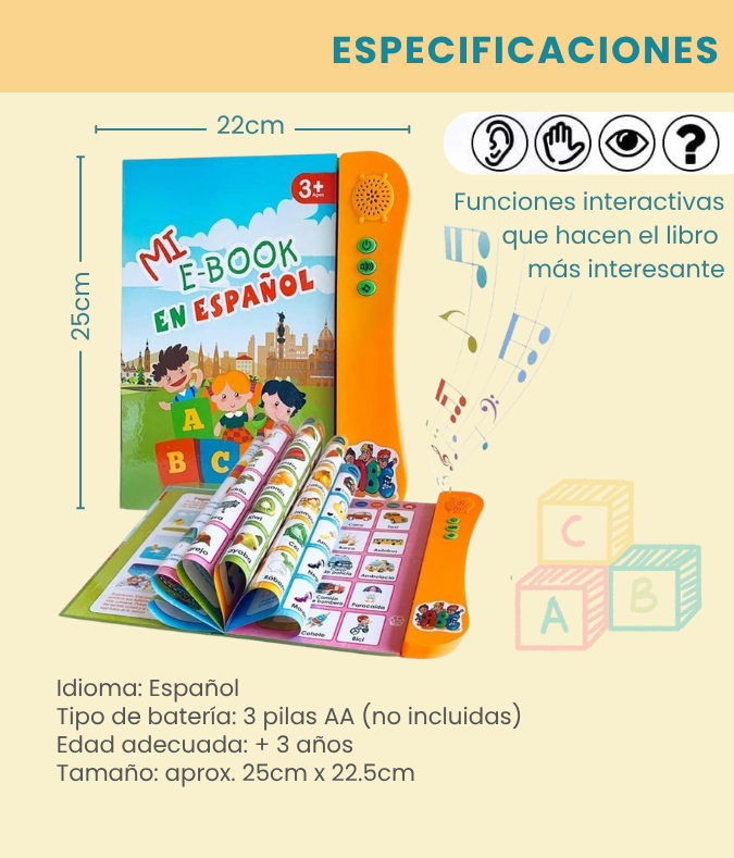 Haz que este Día del Niño sea inolvidable: > ABCBook: Libro Interactivo para aprender jugando